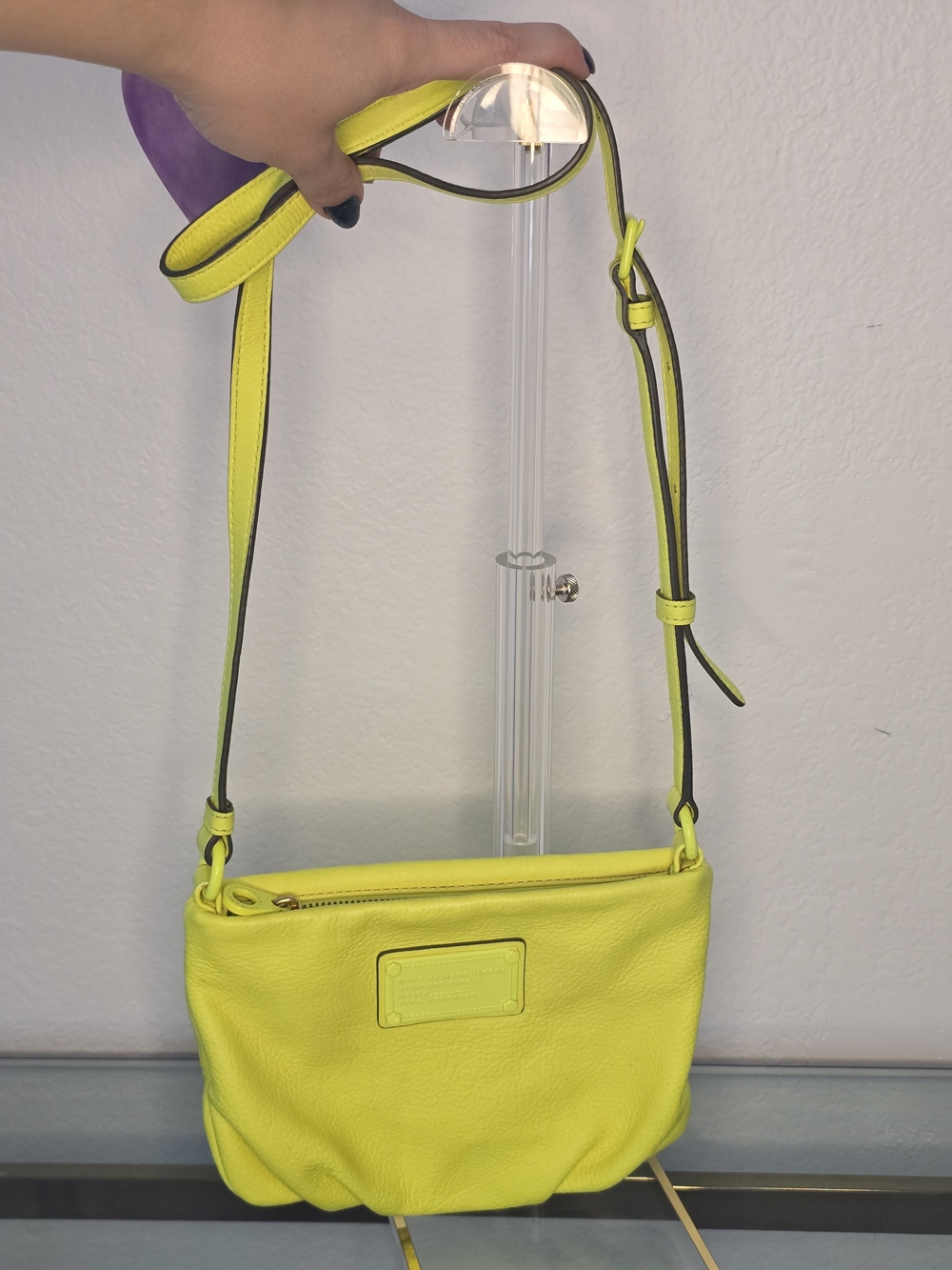 Yellow Crossbody Shoulder Bag - Women's Leather Purse